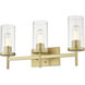 Winslett Vanity Wall Light in Brushed Champagne Brass