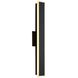 Obsidian LED 23.63 inch Sand Black Outdoor Wall Sconce