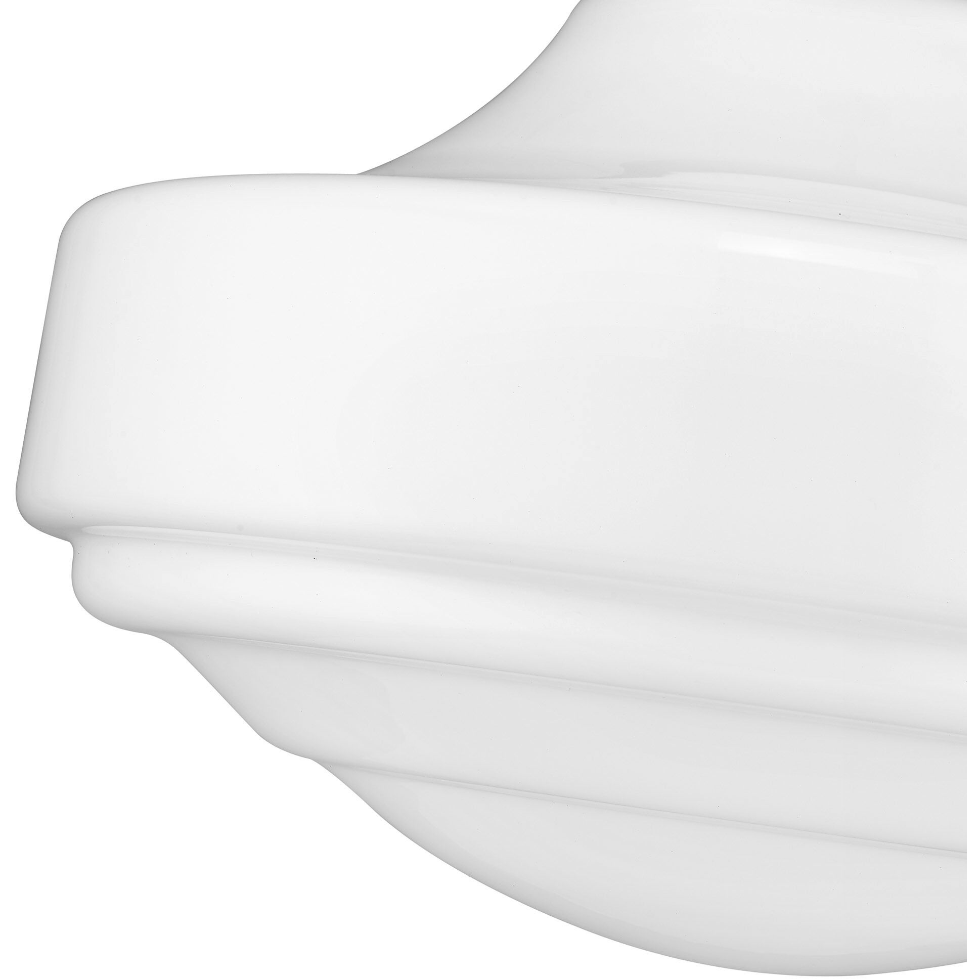 Ingalls 1 Light 16 inch Matte Black Pendant Ceiling Light in Vintage Milk Glass, Large