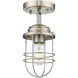 Seaport 1 Light 4.63 inch Pewter Semi-Flush Mount Ceiling Light