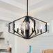 Varsha 6 Light 27.5 inch Matte Black Chandelier Ceiling Light