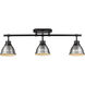 Duncan 3 Light 6.5 inch Matte Black Semi-Flush Track Light Ceiling Light in Pewter, Track Light