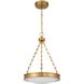 Cameron 1 Light 16.5 inch Brushed Champagne Brass Pendant Ceiling Light