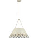 Eloise 5 Light 21 inch Antique Ivory Pendant Ceiling Light