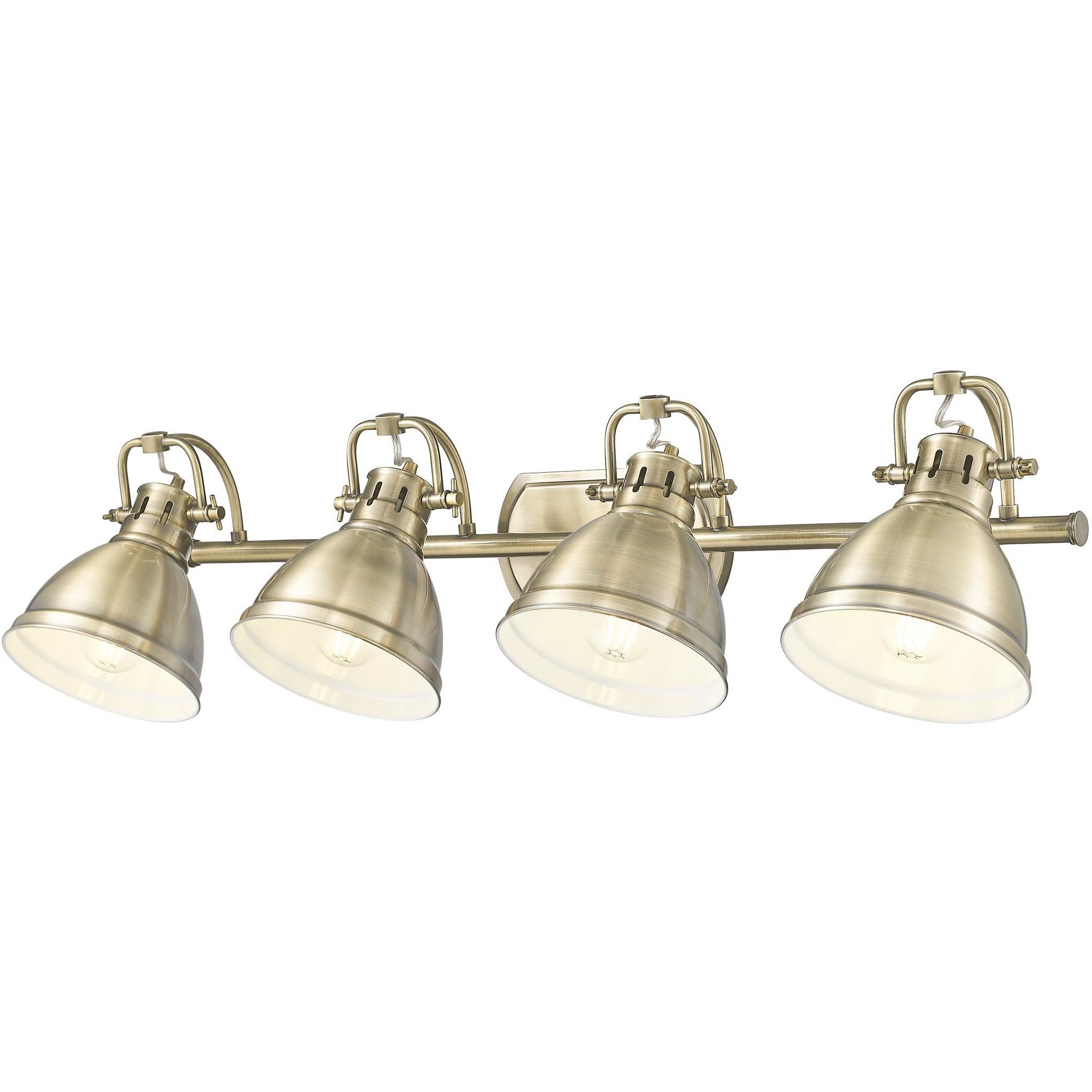 Yep Duncan Vanity Wall Light in Aged Brass