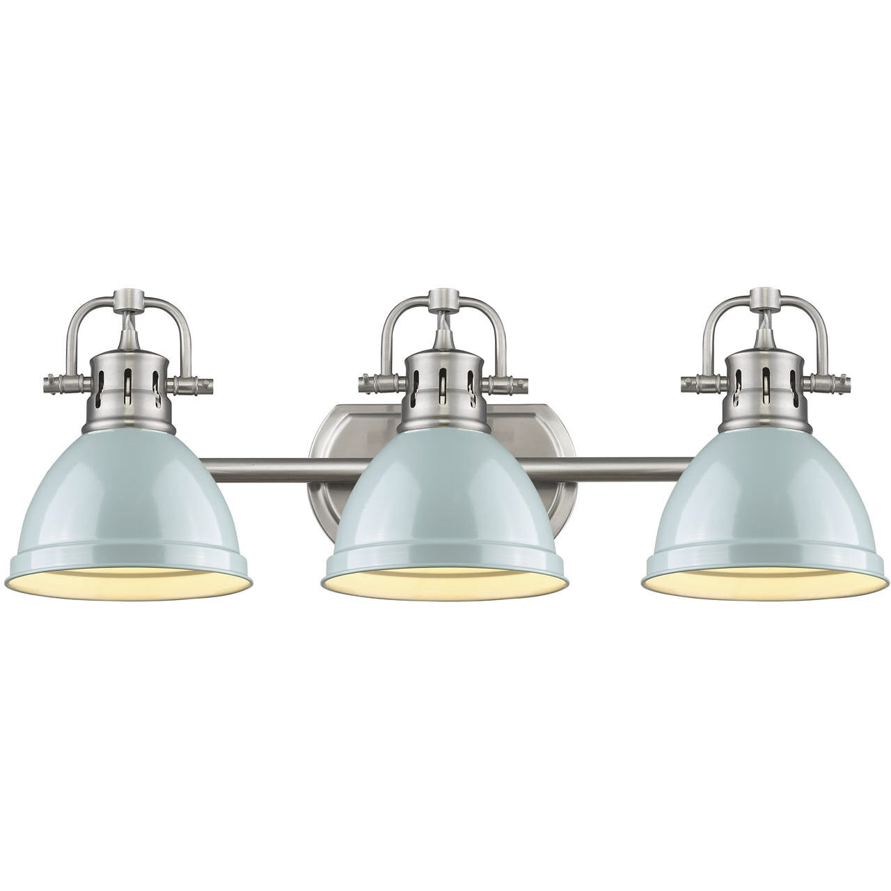 Yep Duncan Vanity Wall Light in Pewter, Seafoam
