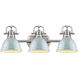 Yep Duncan Vanity Wall Light in Pewter, Seafoam
