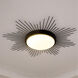 Kieran LED 24 inch Matte Black Flush Mount Ceiling Light
