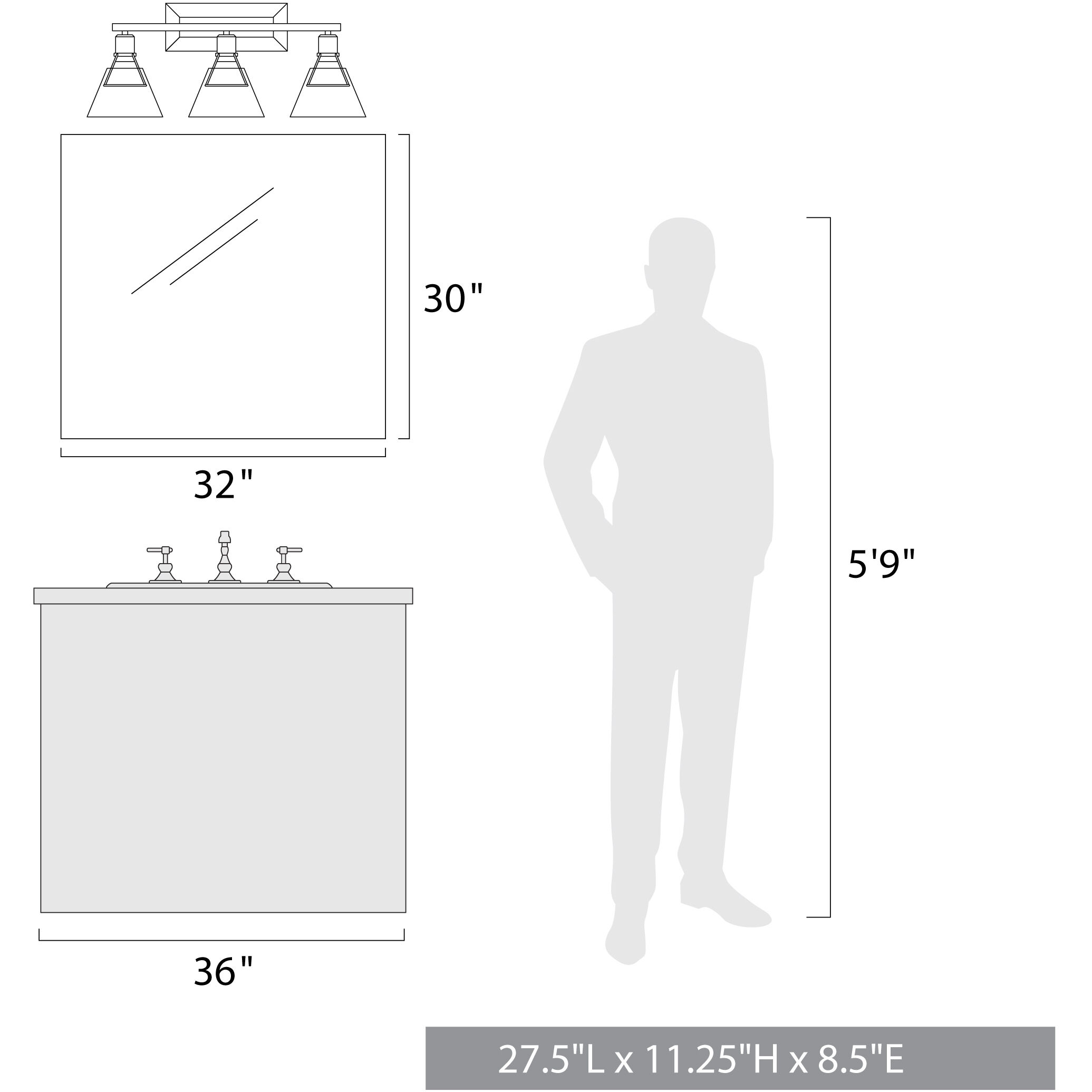 Kepler Vanity Wall Light