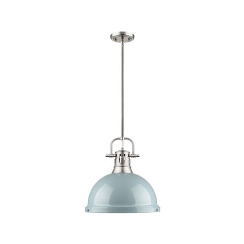 Duncan 1 Light 14 inch Pewter Pendant Ceiling Light in Seafoam, Large