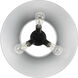Yep Orwell 3 Light 18.75 inch Matte Black Flush Mount Ceiling Light in Chrome