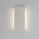 Stela 1 Light 6.25 inch White Travertine Outdoor Wall Light