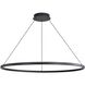 Veritas LED 47.25 inch Sand Black Ring Chandelier Ceiling Light