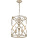 Alcott Pendant Ceiling Light in Antique Ivory, Caged