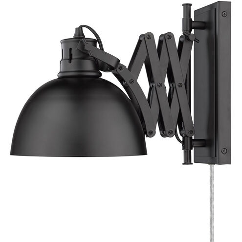 Hawthorn 1 Light 8 inch Matte Black Articulating Wall Sconce Wall Light, Adjustable