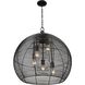 Calypso 5 Light 24.88 inch Matte Black Pendant Ceiling Light