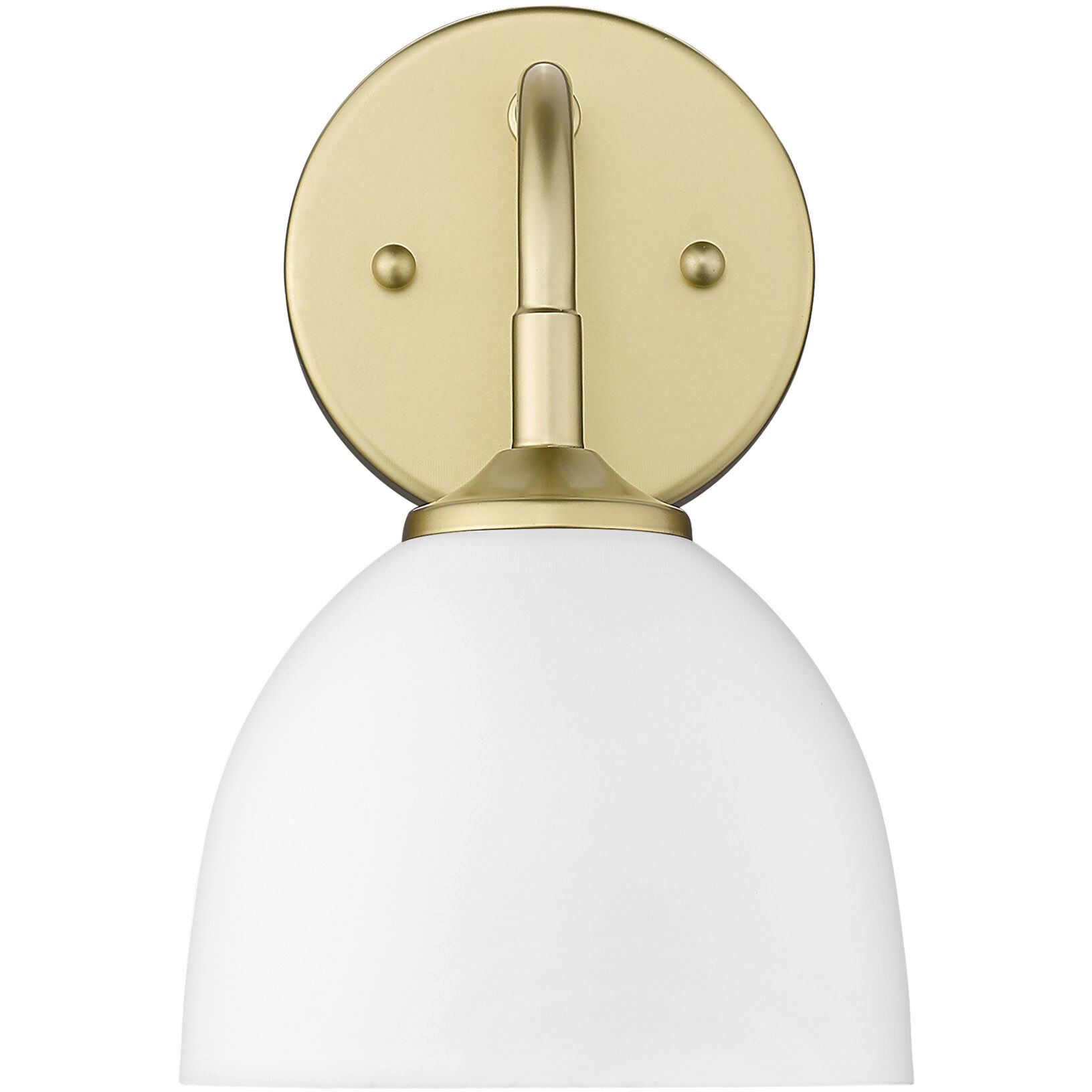 Yep Zoey 1 Light 6.38 inch Olympic Gold Wall Sconce Wall Light in Matte White