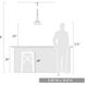 Keating 1 Light 9 inch Antique Black Iron Mini Pendant Ceiling Light, Small