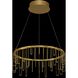 Lucerna LED 13.75 inch Stainless Steel Gold Chandelier Ceiling Light