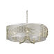 Zara 5 Light 26 inch White Gold Chandelier Ceiling Light in Sheer Opal