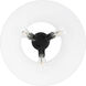 Yep Orwell 3 Light 18.75 inch Matte Black Flush Mount Ceiling Light in Opal Glass