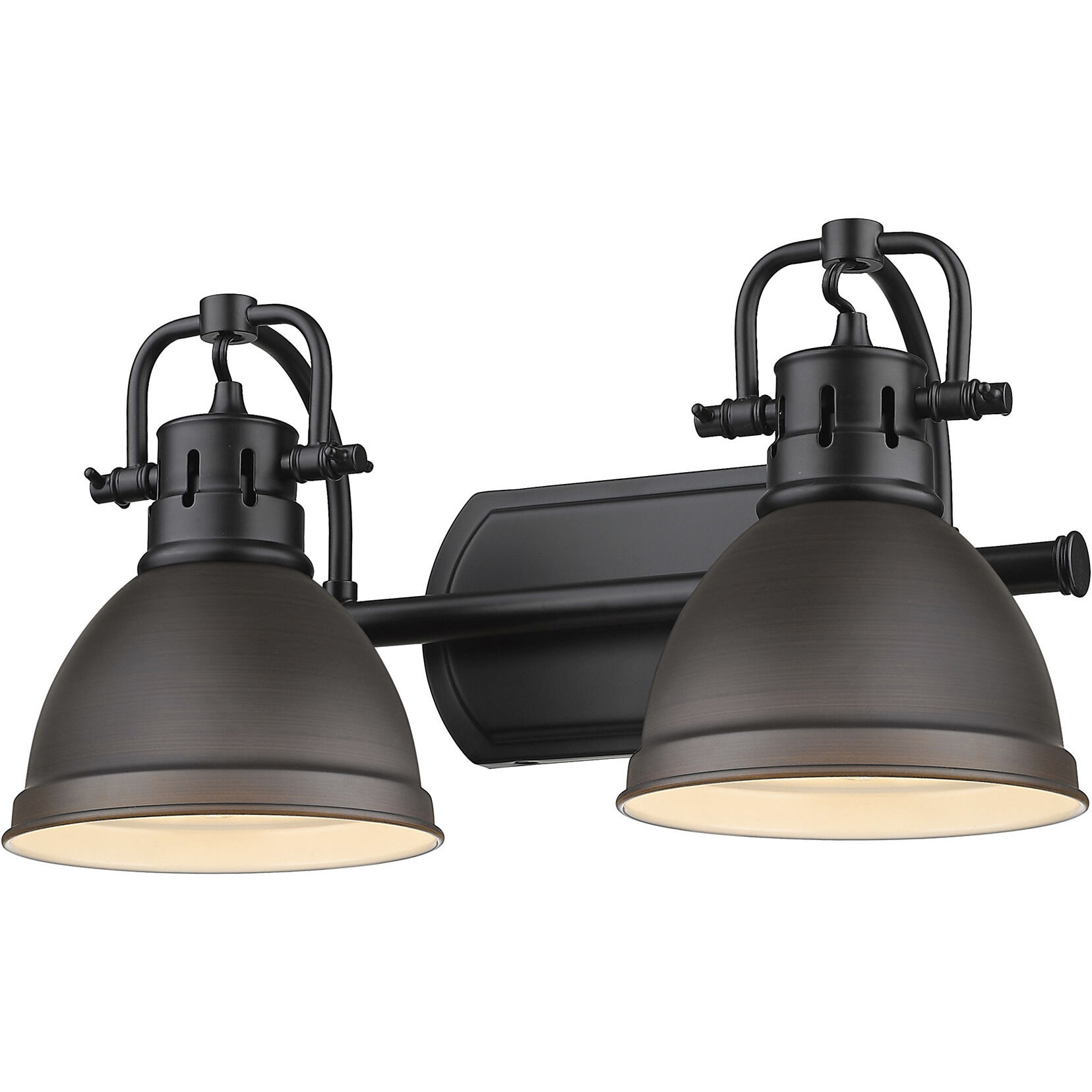 Yep Duncan Vanity Wall Light in Matte Black, Rubbed Bronze
