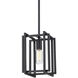 Tribeca Pendant Ceiling Light in Matte Black/Matte Black, Damp