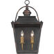 Christoff 2 Light 11.5 inch Antique Black Iron Wall Sconce Wall Light