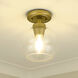 Galveston 1 Light 7.25 inch Brushed Champagne Bronze Flush Mount Ceiling Light