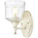 Keating 1 Light 5.88 inch Antique Ivory Wall Sconce Wall Light