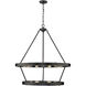 Castile 32 inch 60.00 watt Matte Black Chandelier Ceiling Light