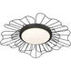 Yasmin LED 23.63 inch Natural Black Flush Mount Ceiling Light
