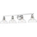 Carver 4 Light 36 inch Chrome Bath Vanity Light Wall Light