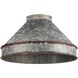 Jasper 3 Light 14 inch Antique Black Iron Flush Mount Ceiling Light