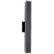 Obsidian LED 23.63 inch Sand Black Outdoor Wall Sconce