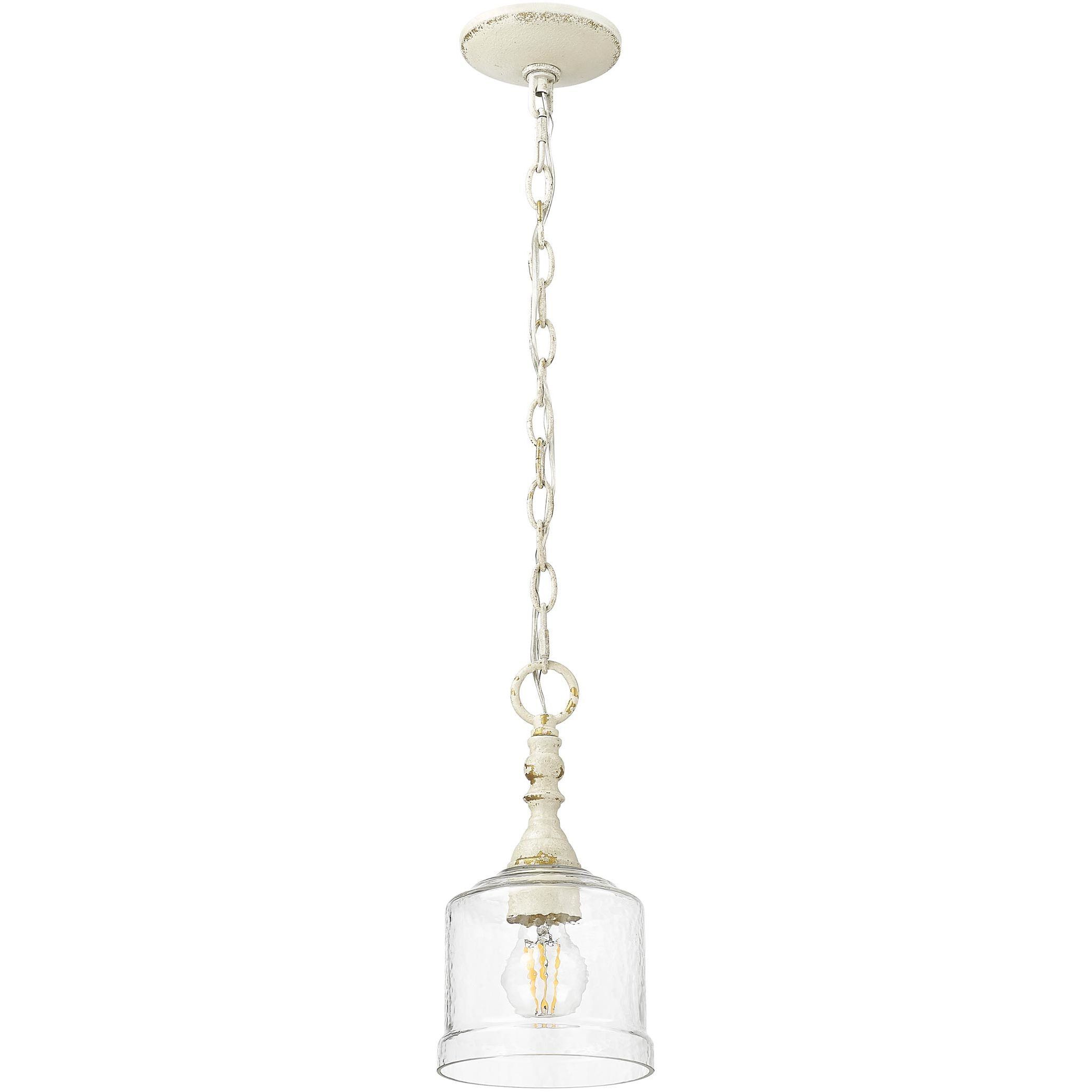 Keating 1 Light 5.88 inch Antique Ivory Pendant Ceiling Light