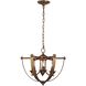 Victoria 4 Light 17.13 inch Heirloom Gold Pendant Ceiling Light