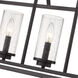 Mercer 5 Light 38 inch Matte Black Linear Pendant Ceiling Light in Matte Black/Matte Black