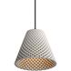 Clarus LED 7.63 inch Grey Cement Pendant Ceiling Light
