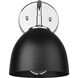 Zoey Wall Sconce Wall Light in Chrome, Matte Black