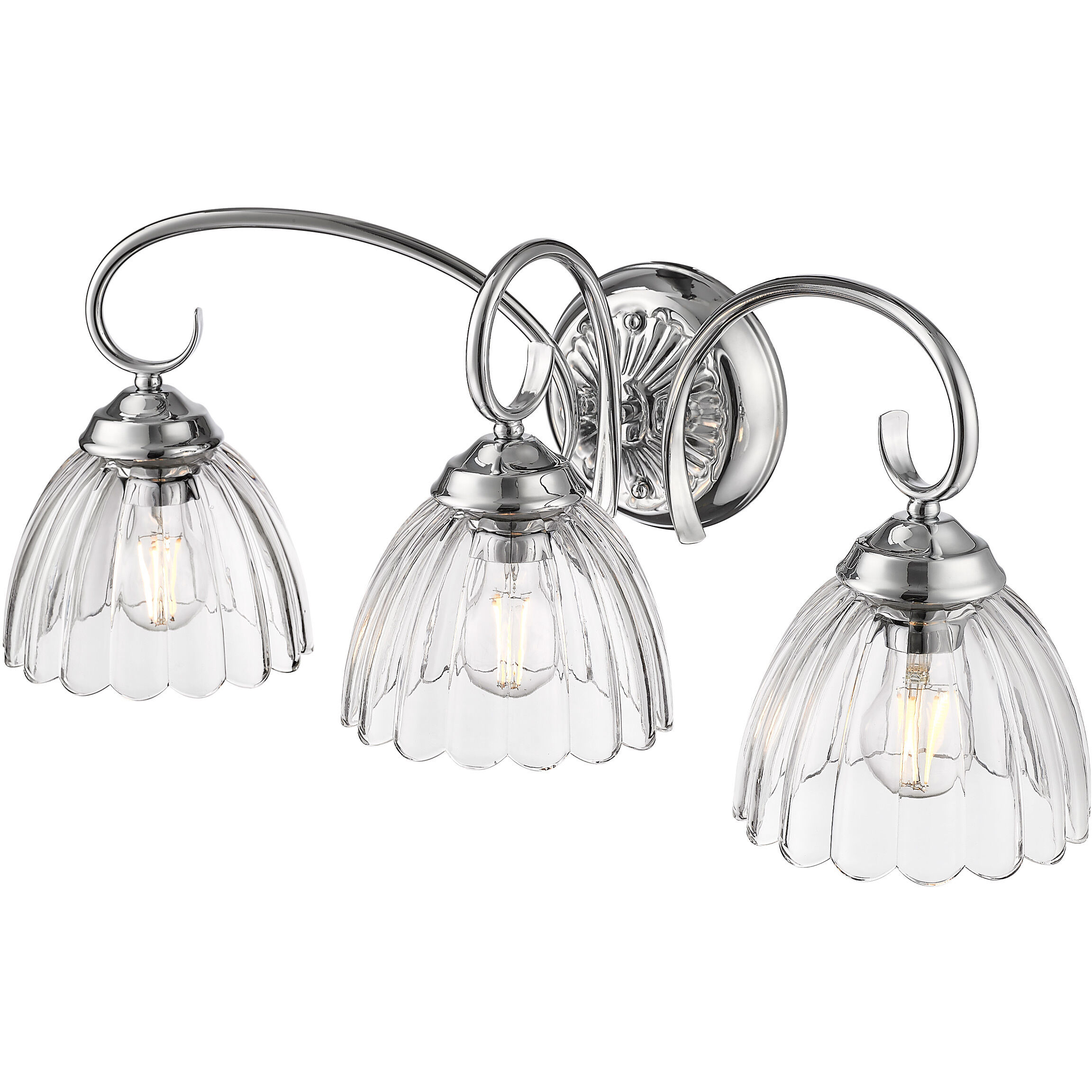 Audra Vanity Wall Light in Chrome