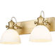 Hines 2 Light 17.88 inch Brushed Champagne Bronze Bath Vanity Light Wall Light