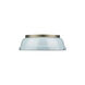 Duncan 2 Light 14 inch Aged Brass Flush Mount Ceiling Light in Seafoam, Damp