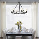 Monroe 6 Light 28.75 inch Matte Black Chandelier Ceiling Light