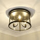 Payton 3 Light 14.75 inch Matte Black Flush Mount Ceiling Light