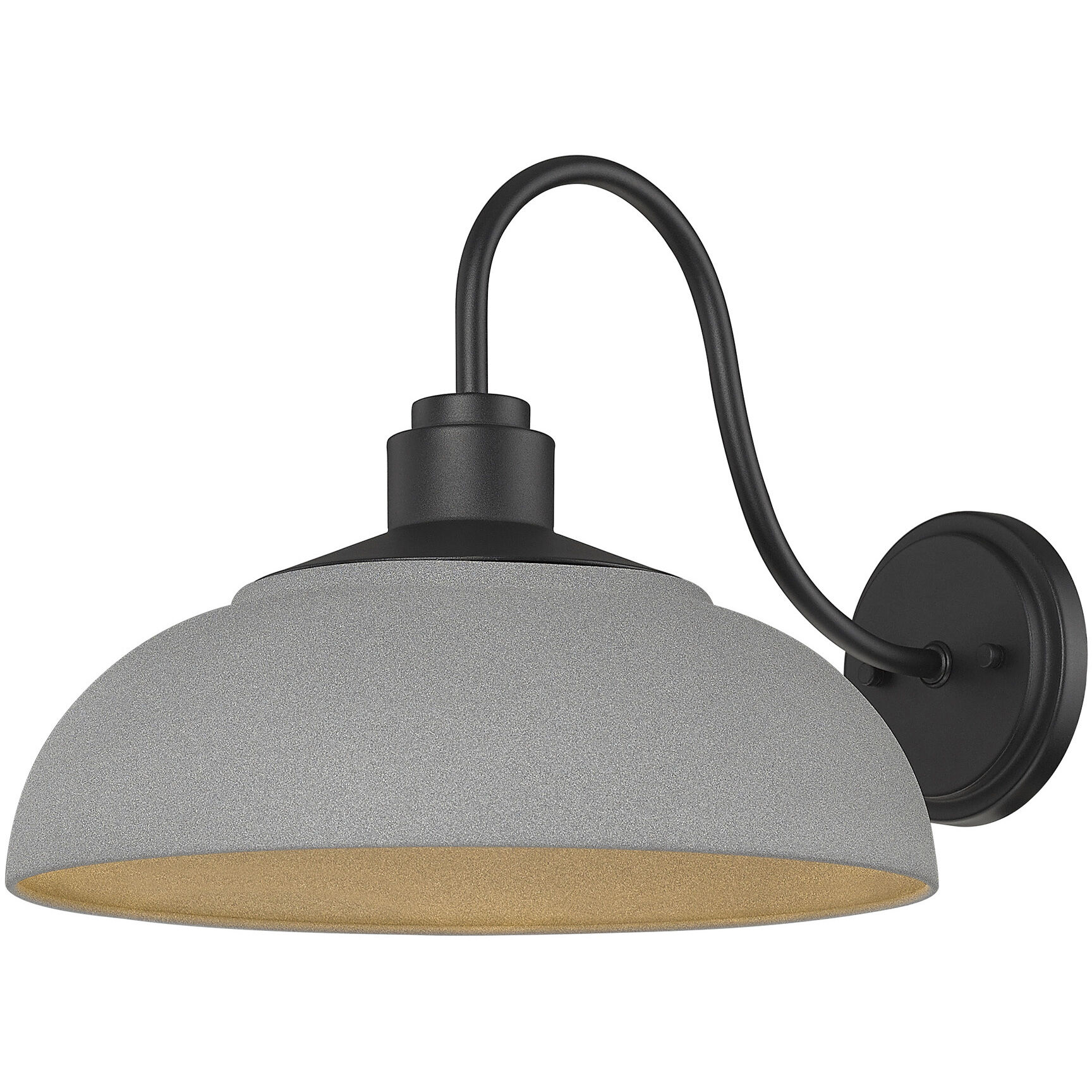 Yep Levitt 1 Light 17.88 inch Natural Black Outdoor Wall in Natural Gray