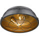 Bartlett 2 Light 14 inch Black Patina Flush Mount Ceiling Light, Damp