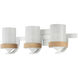 Chatham 3 Light 22.75 inch Natural White Bath Vanity Light Wall Light