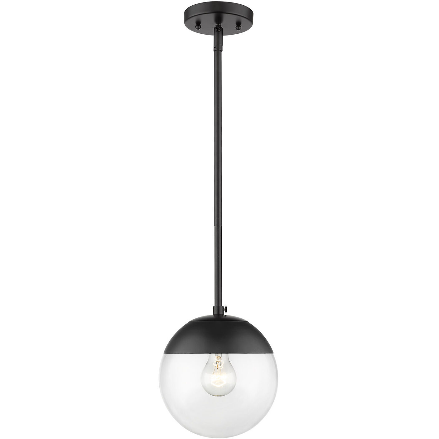 Dixon Pendant Ceiling Light in Matte Black, Small