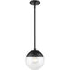 Dixon Pendant Ceiling Light in Matte Black, Small